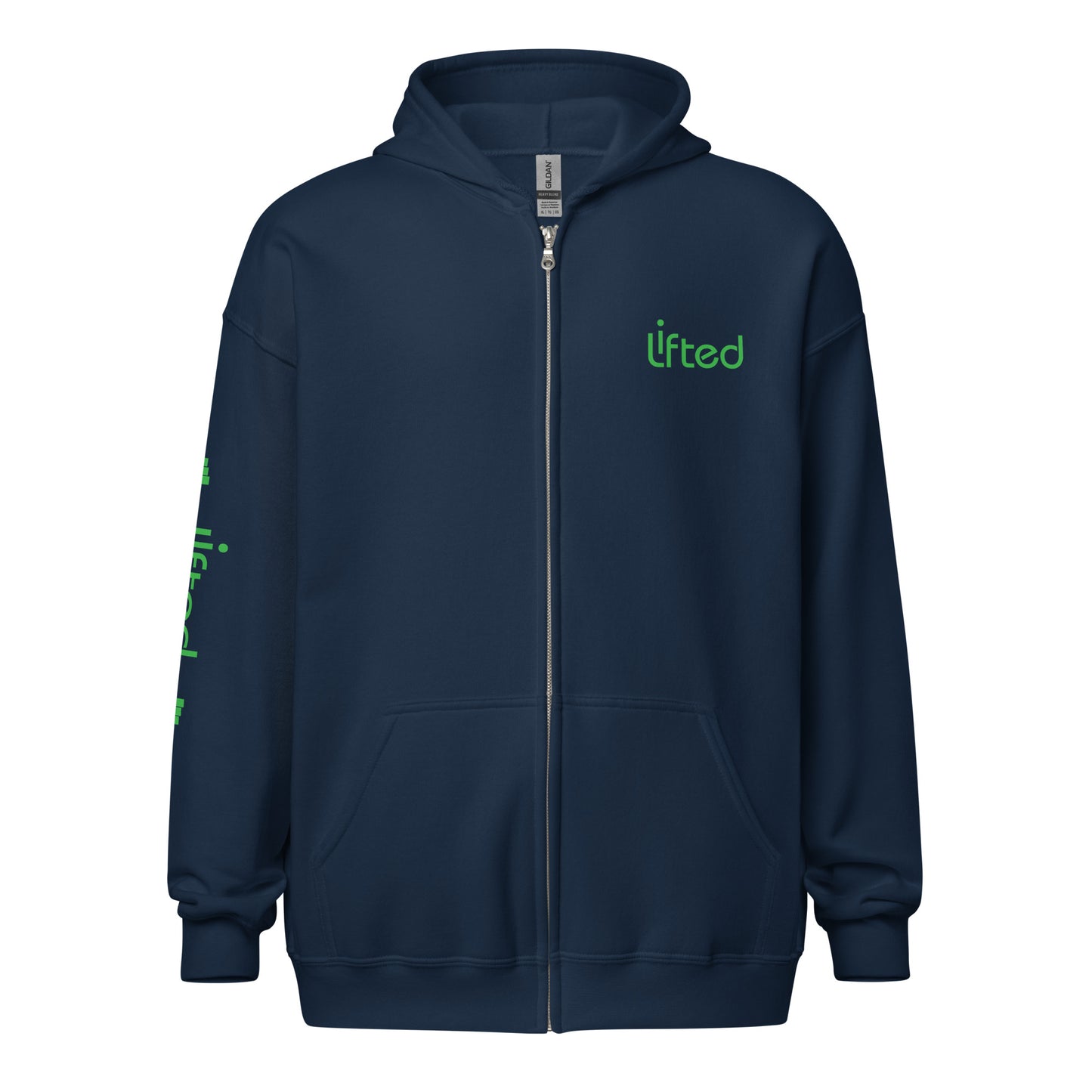 Green Logo - Unisex heavy blend zip hoodie