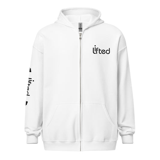 Black Logo - Unisex heavy blend zip hoodie